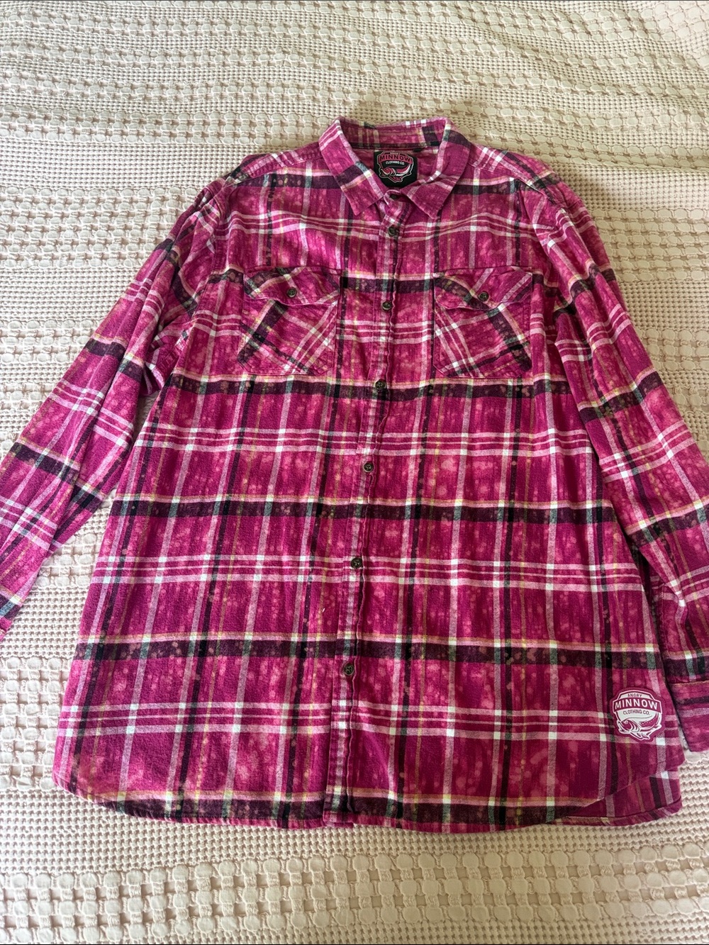 Angry Minnow Clothing CoPlaid flannel with Mermaid XXL - Picture 6 of 11